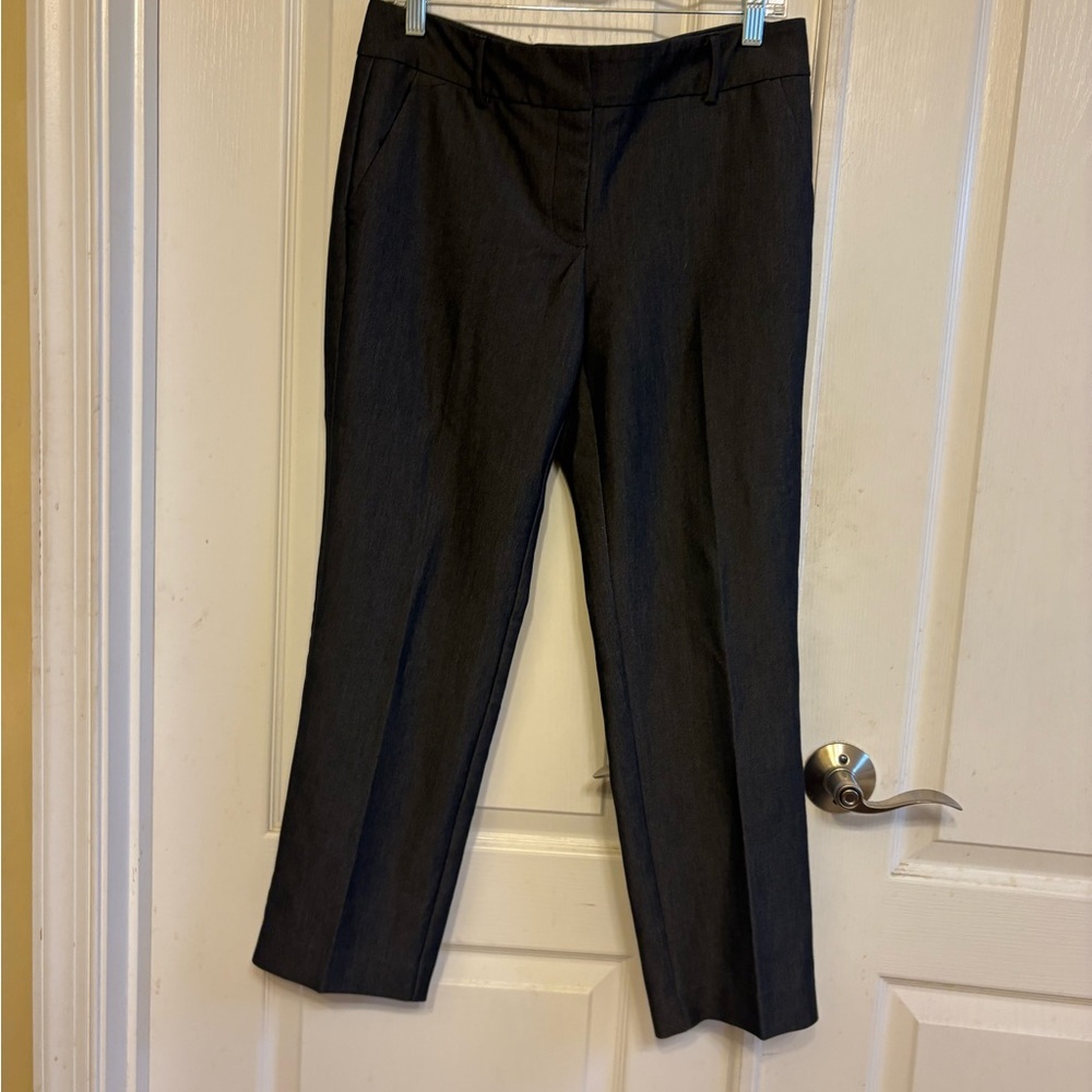 Calvin‎ Klein Gray Fancy Denim Style Trouser - Ankle Cut